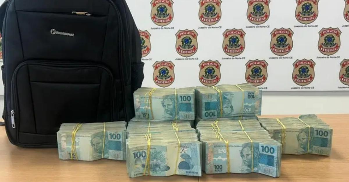 PF apreende R$ 500 mil em Juazeiro do Norte durante investigação sobre recursos públicos