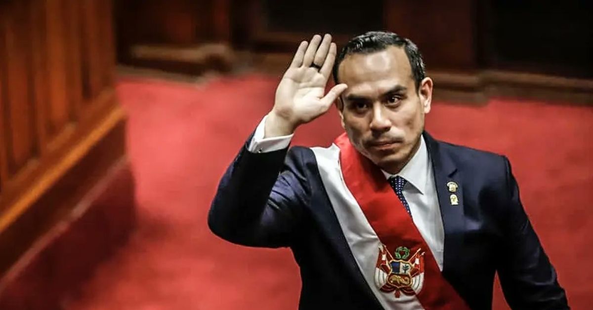 José Jerí após votação no Congresso do Peru que declarou vacância presidencial