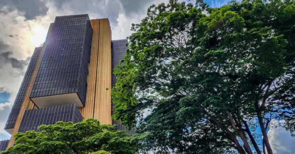 Fachada do Banco Central ligada às contas externas 2026