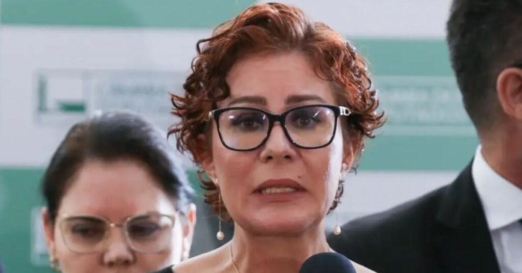 Carla Zambelli durante julgamento da extradição de Zambelli em Roma