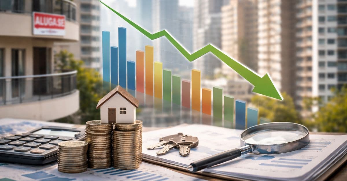 inflação do aluguel negativa em contratos imobiliários