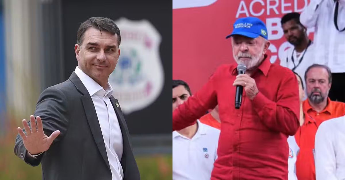 Pesquisa presidencial Real Time Big Data mostra Lula e Flávio Bolsonaro em atos políticos durante pré-campanha de 2026
