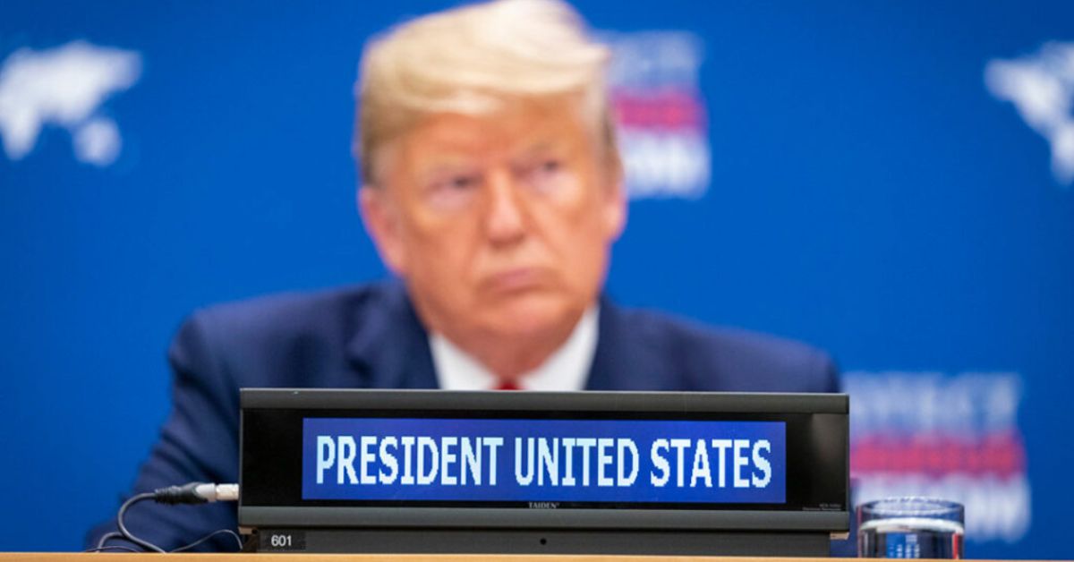 Imagem de Donald Trump, ilustrando tarifaço de Trump