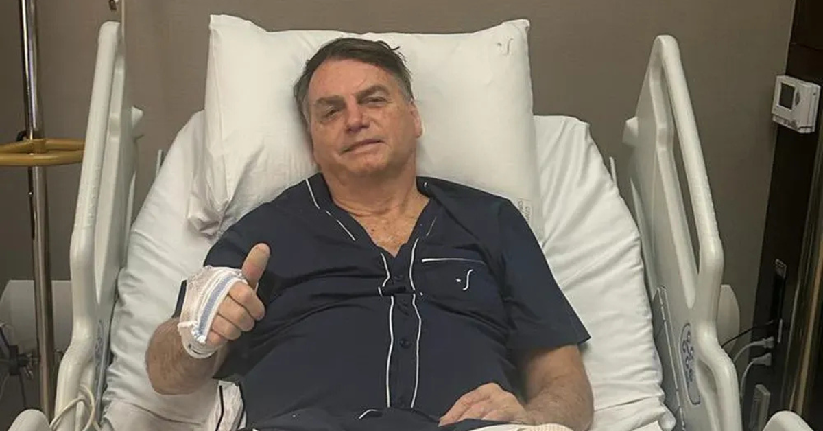 Bolsonaro deixa hospital em Brasília após internação por pneumonia - Foto: Reprodução/Redes Sociais