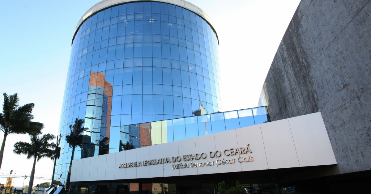 Fachada da Assembleia Legislativa do Ceará onde ocorrerá o concurso Alece 2026 - Foto: Reprodução/Alece