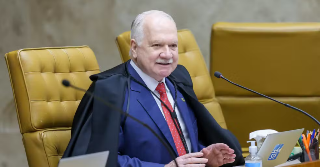 Edson Fachin durante sessão do STF em meio ao caso Banco Master — Foto: Gustavo Moreno/STF