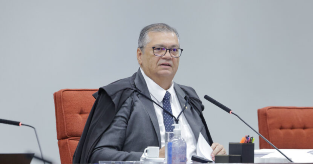 Flávio Dino durante sessão do STF em julgamento sobre emendas parlamentares - Foto: Rosinei Coutinho/STF