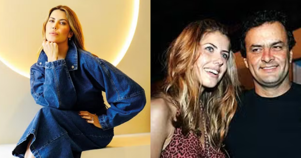 Martha Graeff em ensaio fotográfico e ao lado de Aécio Neves em evento social - Foto: Reprodução/Redes Sociais