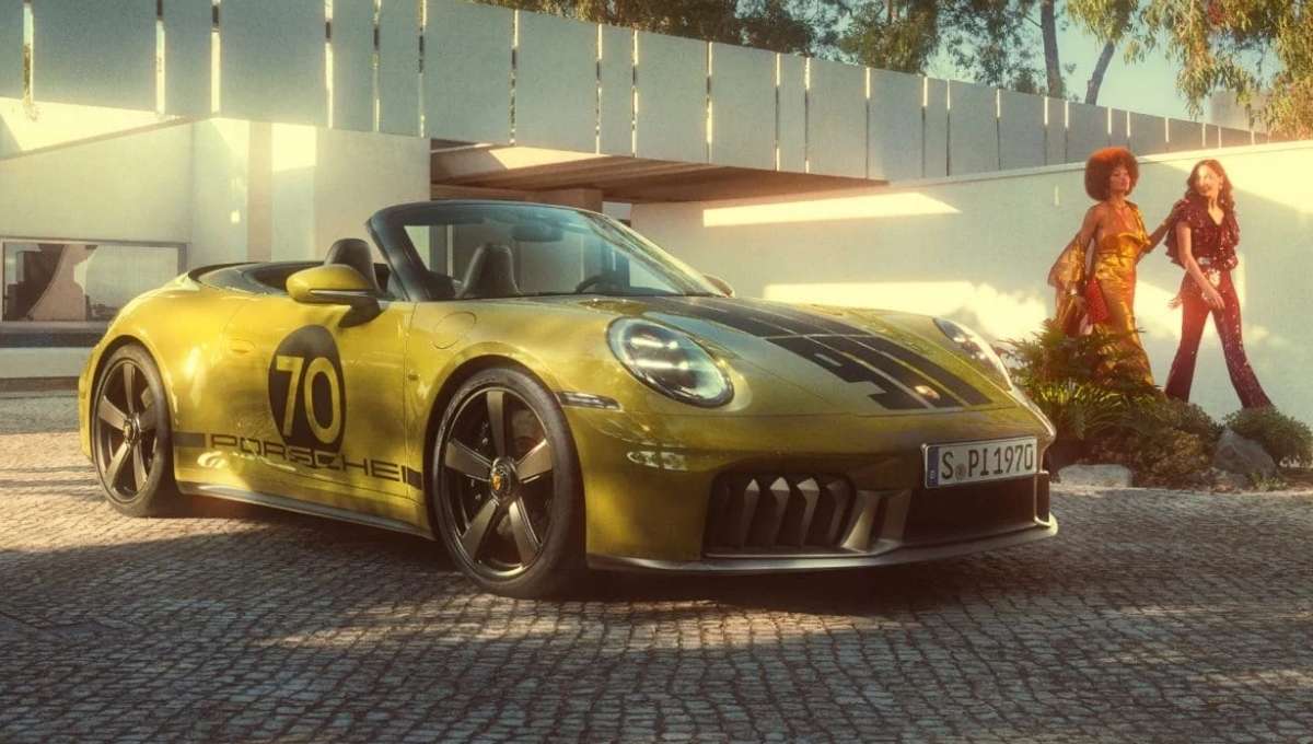 Porsche 911 Spirit 70 exibido em Fortaleza durante evento exclusivo do Grupo New