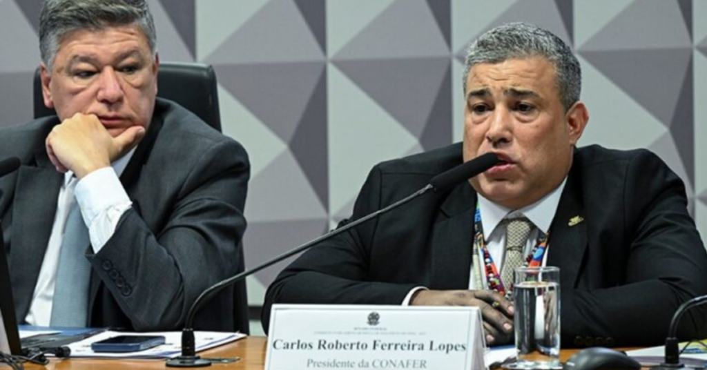 Carlos Viana durante sessão da CPMI do INSS no Senado após decisão de Flávio Dino