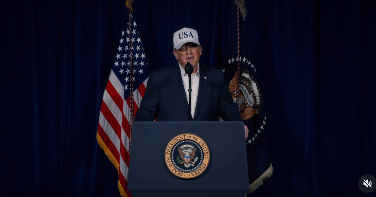 Donald Trump fala sobre proposta dos EUA ao Irã durante discurso oficial - Foto: Reprodução/Redes Sociais