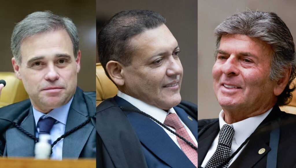 Ministros do STF André Mendonça, Luiz Fux e Nunes Marques votam em julgamento sobre prisão de Daniel Vorcaro