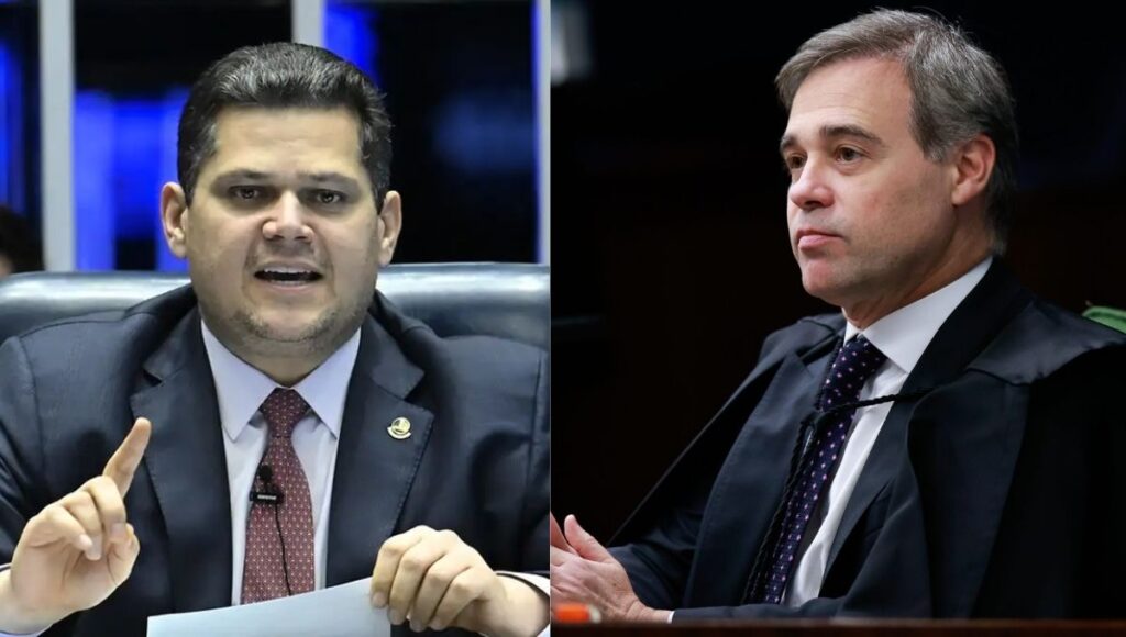 André Mendonça e Davi Alcolumbre em meio a decisão do STF sobre a CPMI do INSS