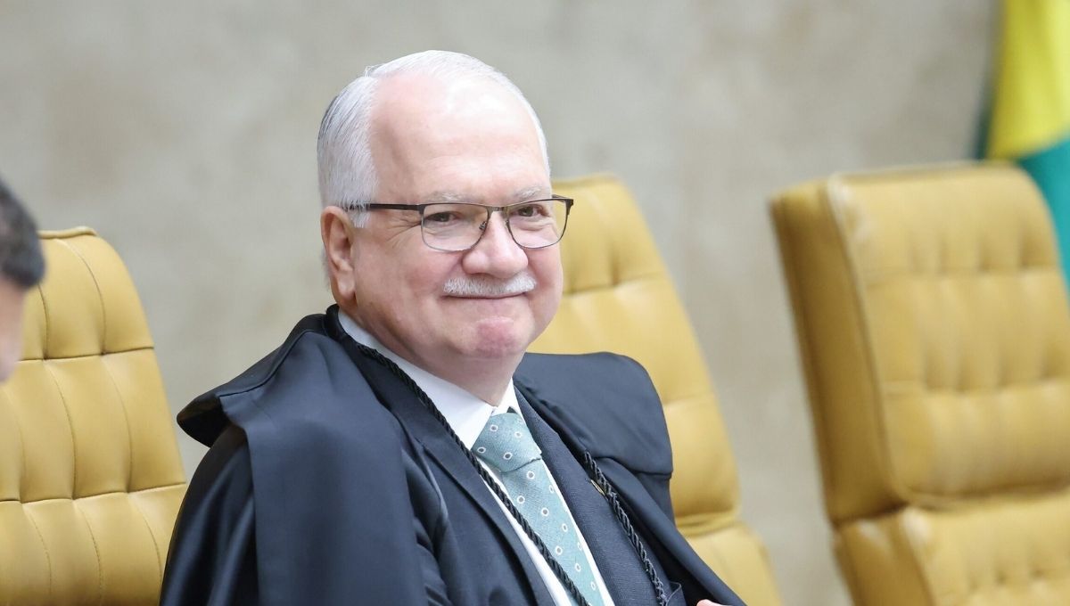Edson Fachin no STF durante sessão ao discutir possível fim do inquérito das fake news