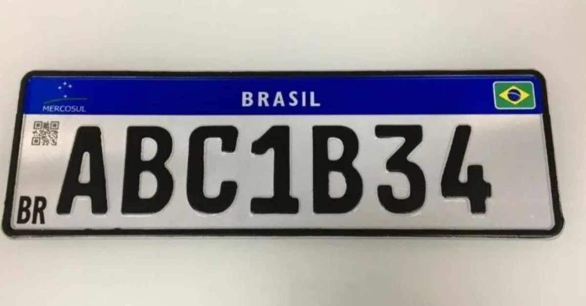 Placas Mercosul com possível retorno de estado e município no Brasil - Foto: Divulgação / Denatran