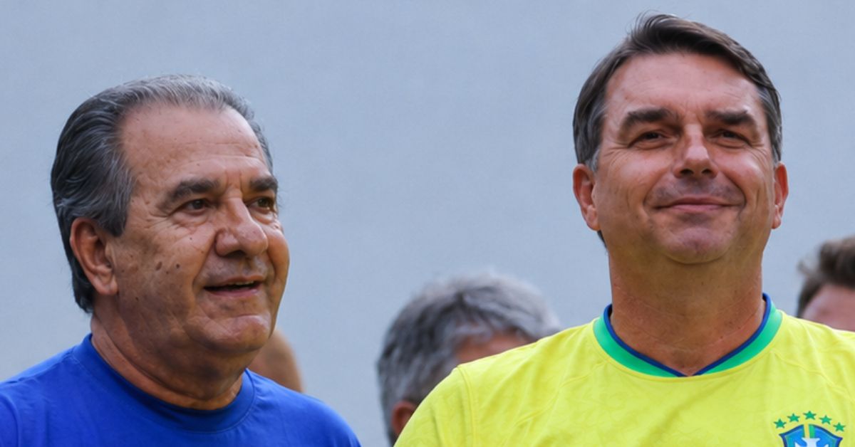 Silas Malafaia e Flávio Bolsonaro; pastor afirmou que apoio evangélico pode ficar difícil após caso Vorcaro.