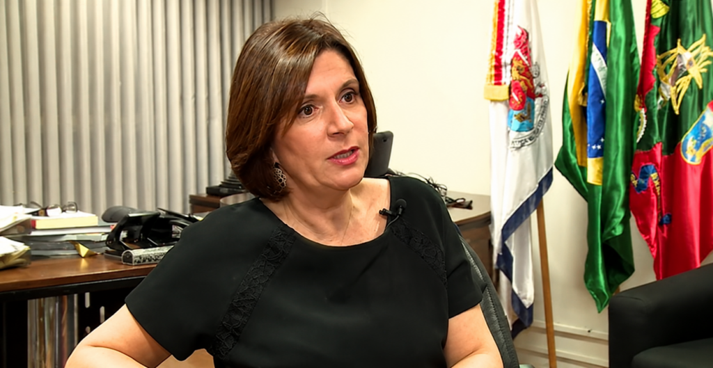 Maria Elizabeth Rocha, presidente do STM, durante entrevista sobre os atos de 8 de Janeiro e responsabilidades institucionais.