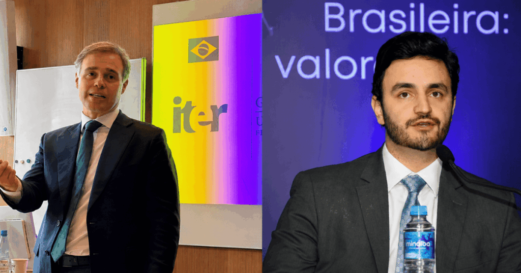 Daniel Vorcaro e Flávio Bolsonaro em montagem sobre disputa no STF envolvendo o Caso Dark Horse e pedido de investigação analisado pela PGR.