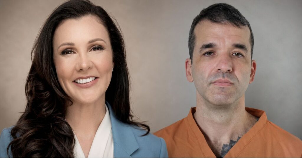 Advogada pode casar com cliente preso? Montagem mostra Karina Kufa e Thiago Brennand em caso sobre casamento na prisão