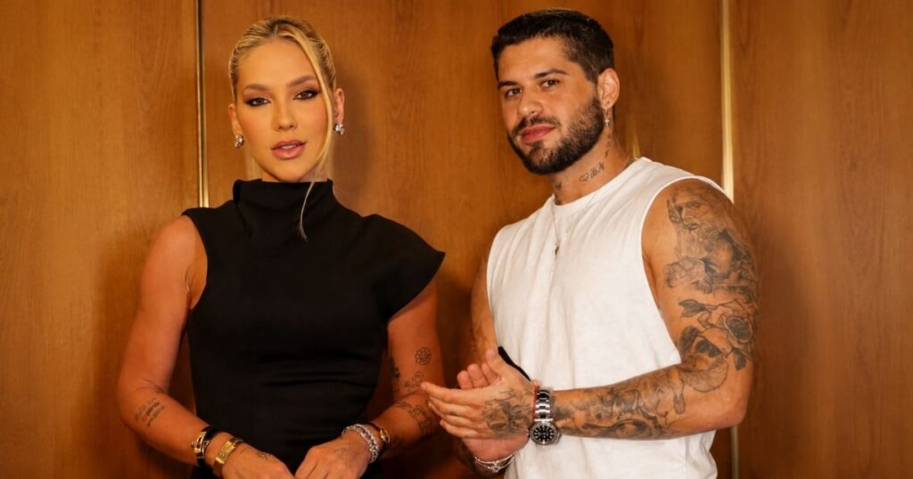 Virginia Fonseca e Zé Felipe em montagem fotográfica lado a lado após repercussão de investigação da Polícia Federal sobre movimentações financeiras.