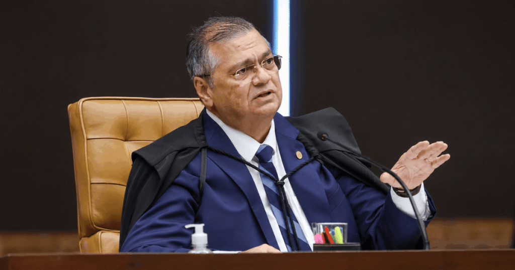 Flávio Dino durante decisão que determinou que partidos expliquem ao STF como ocorre a indicação de emendas parlamentares.