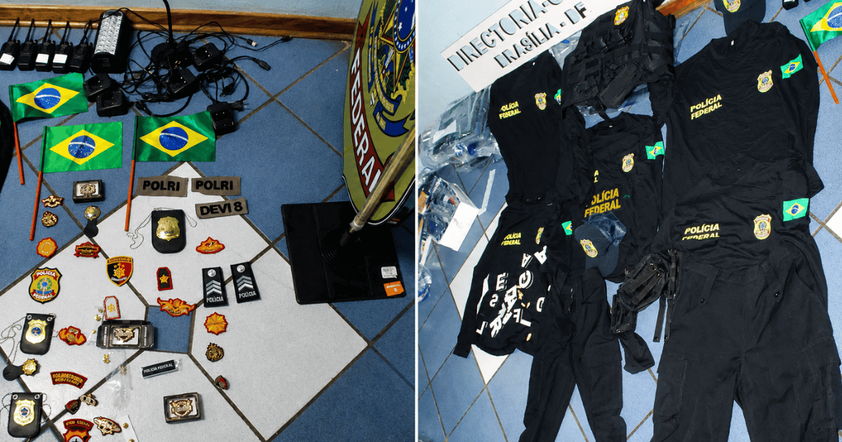 Policiais durante operação da Interpol que desarticulou grupo que usava uma falsa estrutura da Polícia Federal para aplicar golpes em Essuatíni.