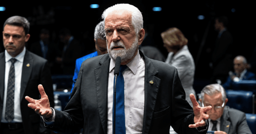 Montagem com o senador Jaques Wagner e o edifício do Supremo Tribunal Federal (STF), ilustrando o bloqueio do registro de imóveis durante a investigação do Caso Master.