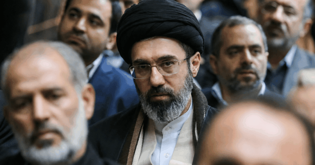 Mojtaba Khamenei durante imagem divulgada pelo governo iraniano em meio à escalada de tensão entre Irã e Estados Unidos.