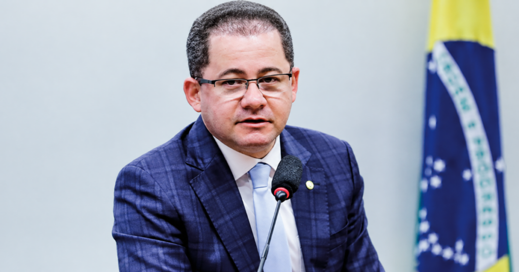 Cezinha de Madureira durante atividade na Câmara dos Deputados, em Brasília