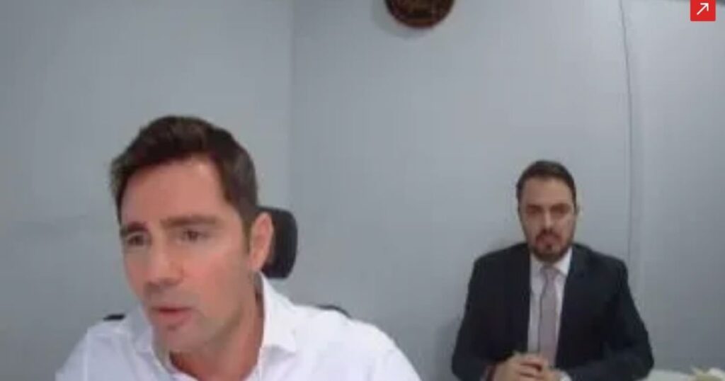 Ex-banqueiro Daniel Vorcaro durante depoimento à Polícia Federal