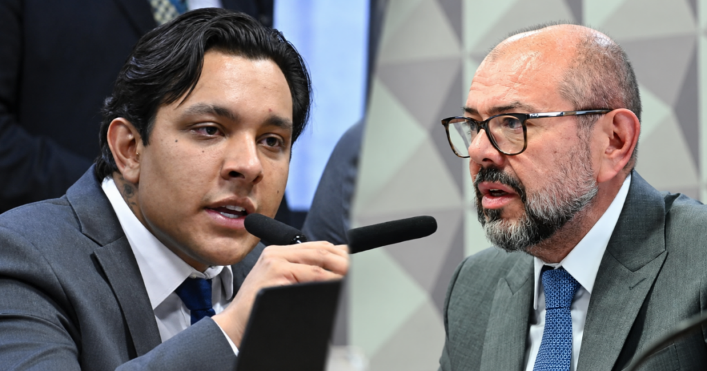 Igor Dias Delecrode e o ex-ministro da Previdência José Carlos Oliveira, citados em investigação sobre fraude no INSS