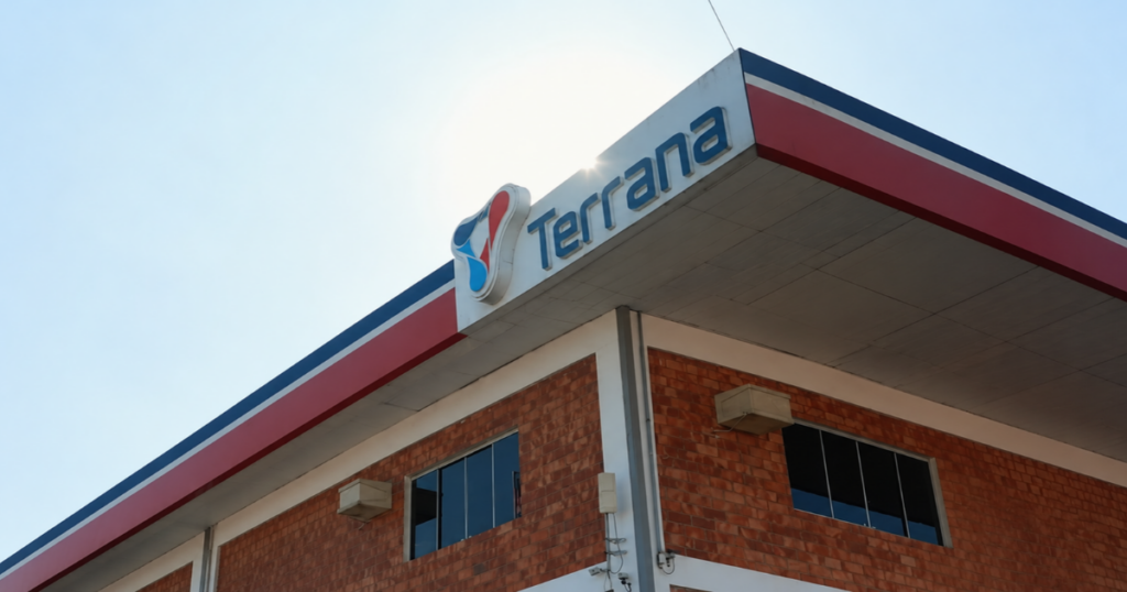 Fachada da Terrana, distribuidora de combustíveis cuja aquisição é investigada na Operação Carbono Oculto.