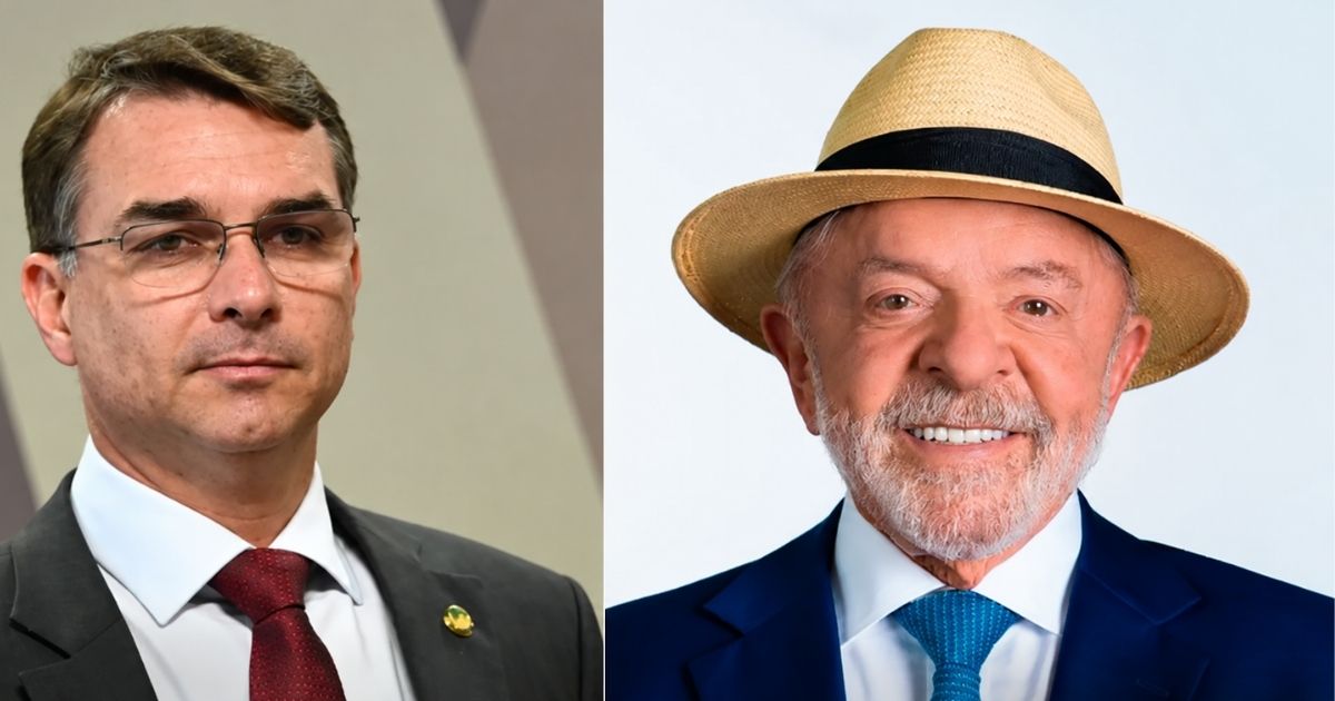 Luiz Inácio Lula da Silva e Flávio Bolsonaro, candidatos à Presidência em 2026, cujas campanhas participam de reunião no TSE.